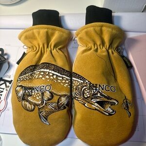Kinco Yellow Fish Design Mittens
